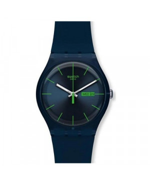 Szwajcarski, modowy zegarek SWATCH Originals New Gent SUON700 BLUE REBEL