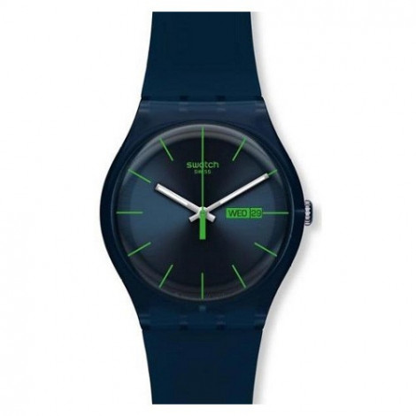 Szwajcarski, modowy zegarek SWATCH Originals New Gent SUON700 BLUE REBEL