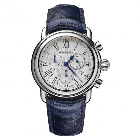 Szwajcarski, klasyczny zegarek męski Aerowatch 1942 Chrono Quartz 84934 AA08 (84934AA08)