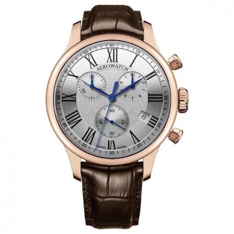 Szwajcarski, klasyczny zegarek męski Aerowatch Renesance Quartz 79986 RO01 (79986RO01)