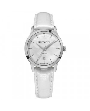 Szwajcarski, klasyczny zegarek damski AEROWATCH LES GRANDES CLASSIQUES ECO 49978 AA03 (49978AA03)