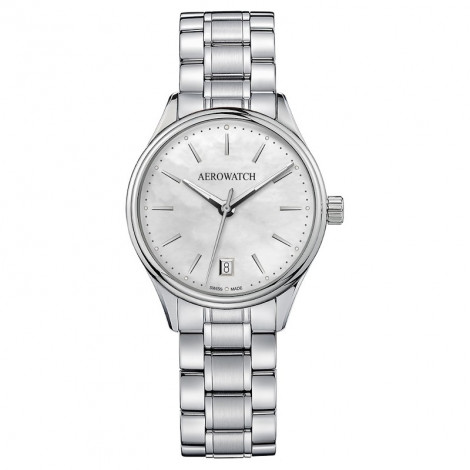 Szwajcarski, klasyczny zegarek damski AEROWATCH LES GRANDES CLASSIQUES 42980 AA02 M (42980AA02M)