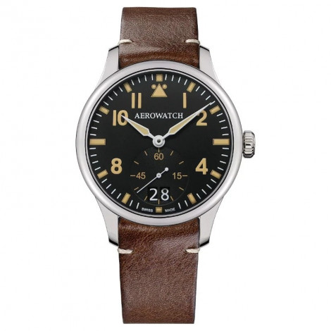 Szwajcarski, klasyczny zegarek męski Aerowatch Renaissance Aviateur Quartz 39982 AA09 (39982AA09)
