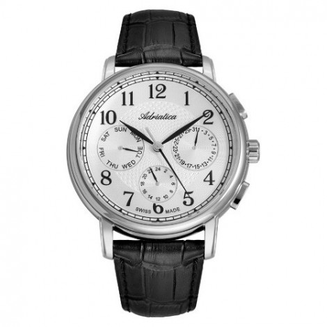 Szwajcarski, klasyczny zegarek męski ADRIATICA A8256.5223QFXL (A82565223QFXL)L)