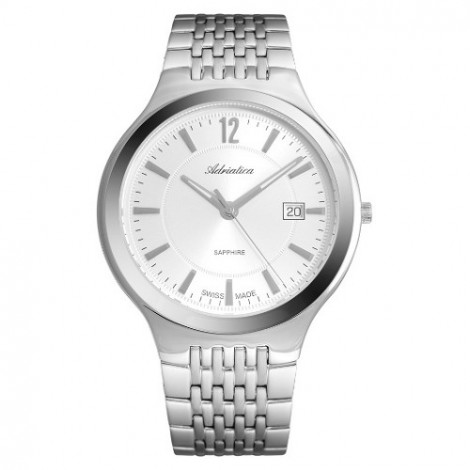Szwajcarski, elegancki zegarek męski ADRIATICA A8296.5153Q (A82965153Q)