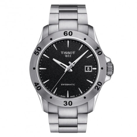 Sportowy zegarek męski TISSOT V8 Swissmatic T106.407.11.051.00 (T1064071105100)