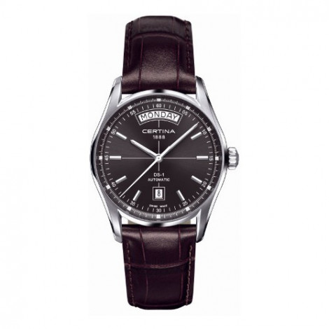Szwajcarski, klasyczny zegarek męski Certina DS-1 Day-Date C006.430.16.081.00 (C0064301608100)