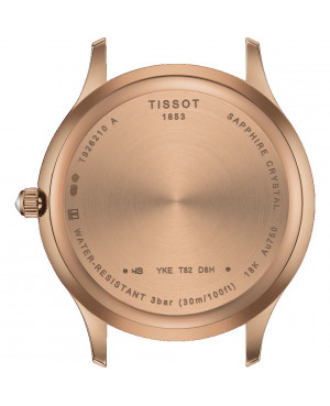 TISSOT T926.210.76.013.00 (T9262107601300) zegarek złoty klasyczny  płaski slim szafirowe szkło na pasku