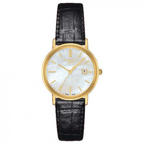 Szwajcarski, elegancki zegarek damski TISSOT Goldrun Lady 18K T922.210.16.111.00 (T9222101611100)