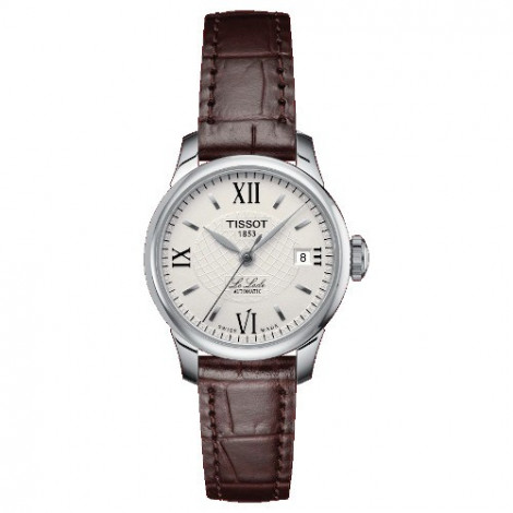 Szwajcarski, klasyczny zegarek damski TISSOT Le Locle T41.1.113.77 (T41111377) elegancki automatyczny na pasku szkło szafirowe
