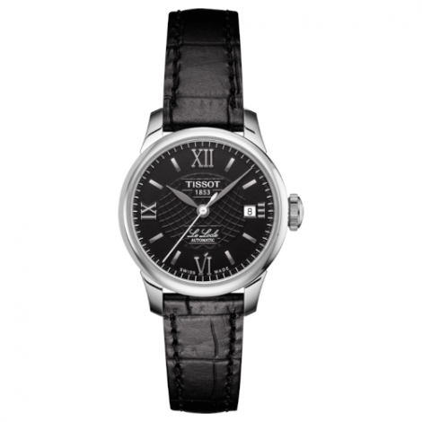 Szwajcarski, klasyczny zegarek damski TISSOT Le Locle T41.1.123.57 (T41112357) elegancki automatyczny na pasku