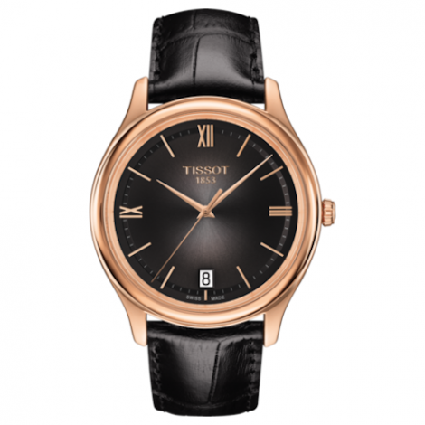 Elegancki zegarek męski TISSOT Fascination T924.410.76.308.00 (T9244107630800) zegarek szwajcarski z 18 karatowego złota