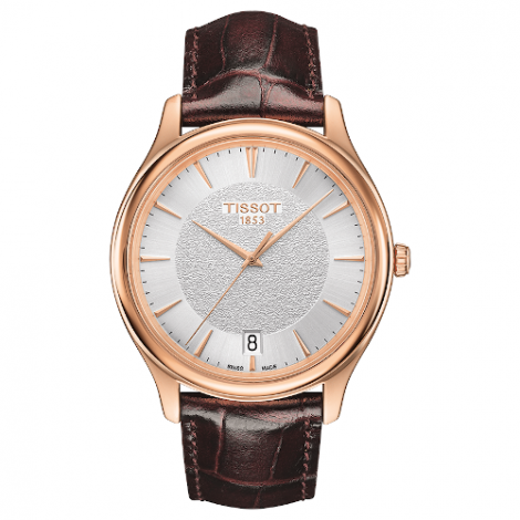 Elegancki zegarek męski TISSOT Fascination T924.410.76.031.00 (T9244107603100) zegarek szwajcarski z 18 karatowego złota