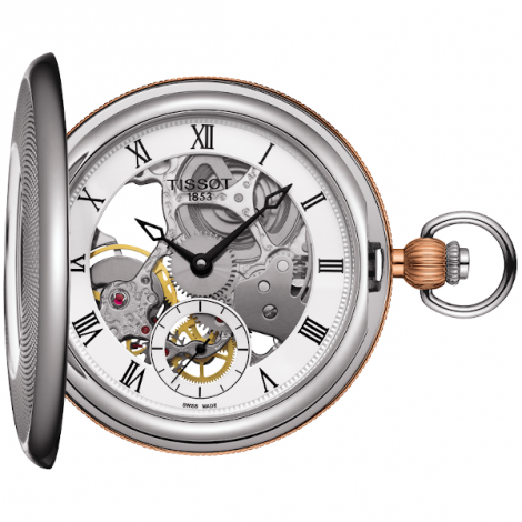 Klasyczny zegarek męski TISSOT Bridgeport T859.405.29.273.00 (T8594052927300) zegarek szwajcarski mechanizm automatyczny