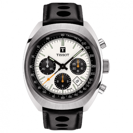 Szwajcarski, sportowy zegarek męski TISSOT Heritage 1973 T124.427.16.031.00 (T1244271603100)