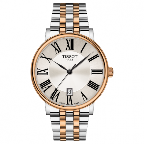 Szwajcarski, elegancki zegarek męski TISSOT Carson Premium T122.410.22.033.00 (T1224102203300)