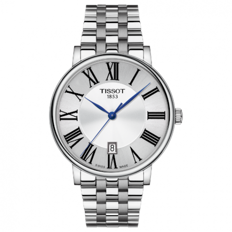 Szwajcarski elegancki zegarek męski TISSOT Carson Premium T122.410.11.033.00 (T1224101103300)