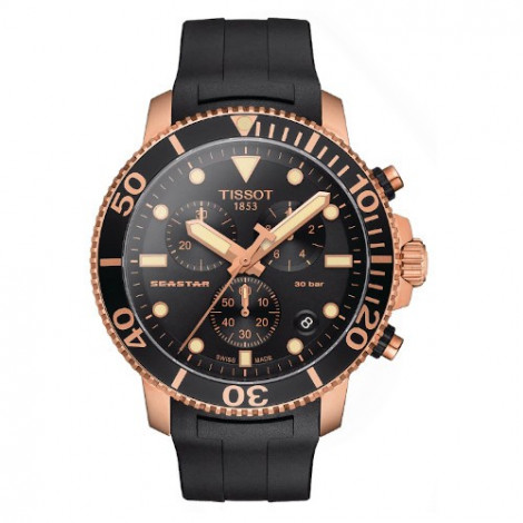 Sportowy zegarek męski TISSOT Seastar 1000 Chronograph T120.417.37.051.00 (T1204173705100)