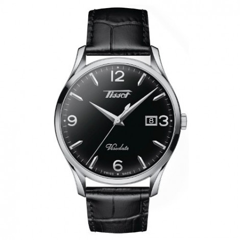 Szwajcarski, klasyczny zegarek męski TISSOT Visodate T118.410.16.057.00 (T1184101605700)