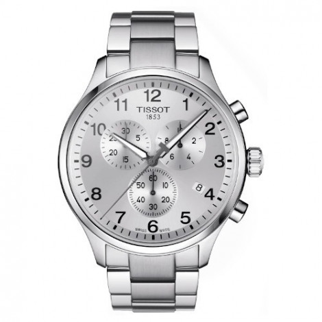 Sportowy zegarek męski TISSOT Chrono XL T116.617.11.037.00 (T1166171103700) zegarek szwajcarski szkło szafirowe
