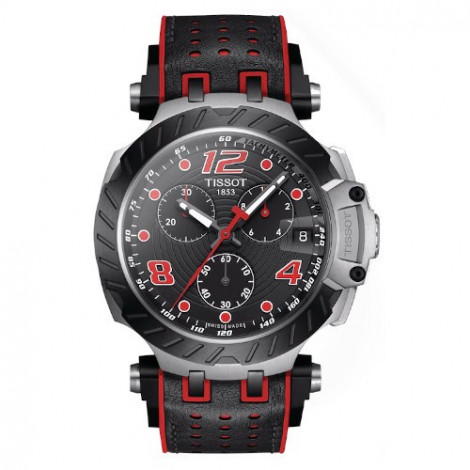 TISSOT T115.417.27.057.04 T-Race Chronograph (T1154172705704) zegarek męski sportowy szwajcarski z szafirowym szkłem