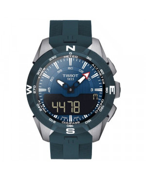 Sportowy zegarek męski TISSOT T-TOUCH EXPERT SOLAR II T110.420.47.041.00 (T1104204704100) zegarek szwajcarski szkło szafirowe