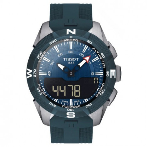 Sportowy zegarek męski TISSOT T-TOUCH EXPERT SOLAR II T110.420.47.041.00 (T1104204704100) zegarek szwajcarski szkło szafirowe