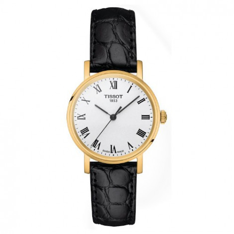 Szwajcarski, klasyczny zegarek damski TISSOT Everytime Small T109.210.36.033.00 (T1092103603300) na pasku