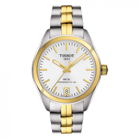 Szwajcarski, klasyczny zegarek damski TISSOT PR 100 AUTO CLASSIC T101.207.22.031.00 (T1012072203100) mechanizm automatyczny