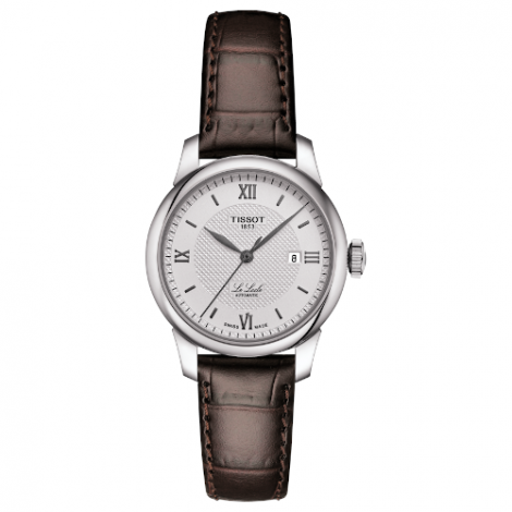 Szwajcarski, klasyczny zegarek damski TISSOT Le Locle Automatic Lady T006.207.16.038.00 (T0062071603800) elegancki na pasku