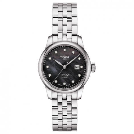 Szwajcarski, elegancki zegarek damski TISSOT Le Locle Automatic Lady T006.207.11.126.00 (T0062071112600) z diamentami