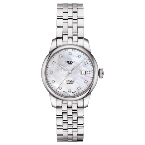 Szwajcarski, elegancki zegarek damski TISSOT Le Locle Automatic Lady T006.207.11.116.00 (T0062071111600) z diamentami