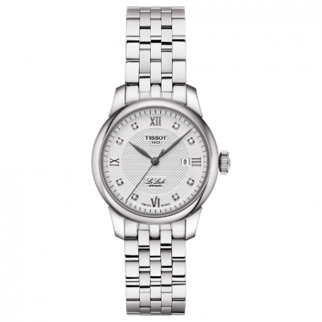 Szwajcarski, klasyczny zegarek damski TISSOT Le Locle Automatic Lady T006.207.11.036.00 (T0062071103600) na bransolecie