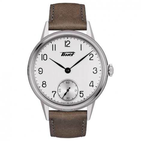 Szwajcarski, klasyczny zegarek męski TISSOT HERITAGE PETITE SECONDE T119.405.16.037.01 (T1194051603701)