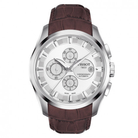 Szwajcarski, elegancki zegarek męski TISSOT Couturier Automatic Chronograph T035.627.16.031.00 (T0356271603100)