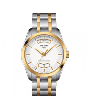 Elegancki zegarek męski TISSOT Couturier Powermatic 80 T035.407.22.011.01 (T0354072201101)