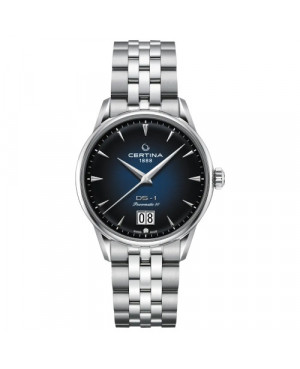 Szwajcarski, klasyczny zegarek męski CERTINA DS-1 Big Date Powermatic 80 C029.426.11.041.00 (C0294261104100)