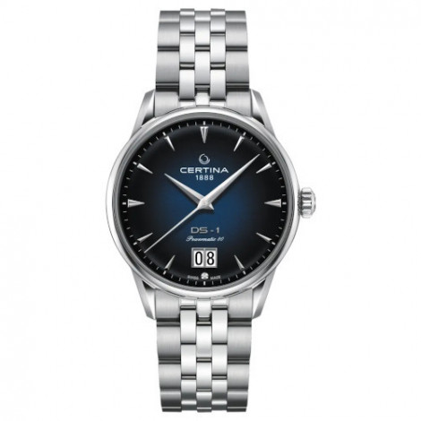 Szwajcarski, klasyczny zegarek męski CERTINA DS-1 Big Date Powermatic 80 C029.426.11.041.00 (C0294261104100)