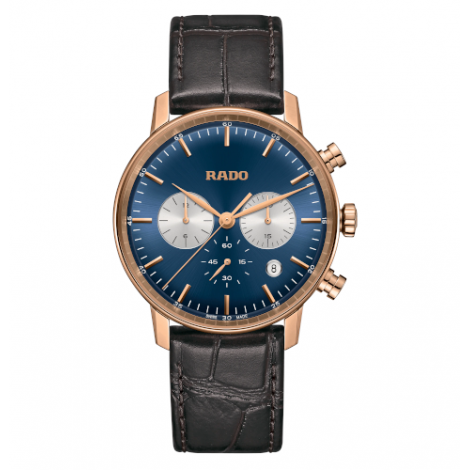 Szwajcarski klasyczny zegarek męski RADO Coupole Classic Chronograph R22911205 Odporne na zarysowania szkło szafirowe