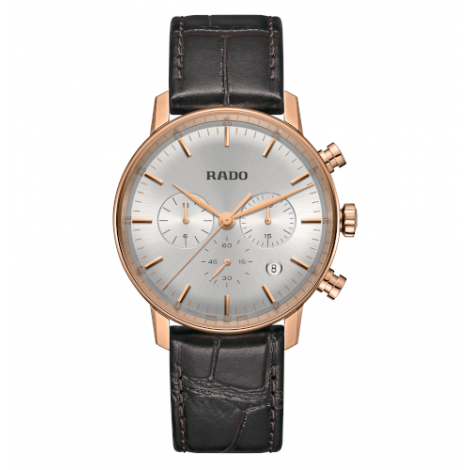 Szwajcarski klasyczny zegarek męski RADO Coupole Classic Chronograph R22911125 Odporne na zarysowania szkło szafirowe