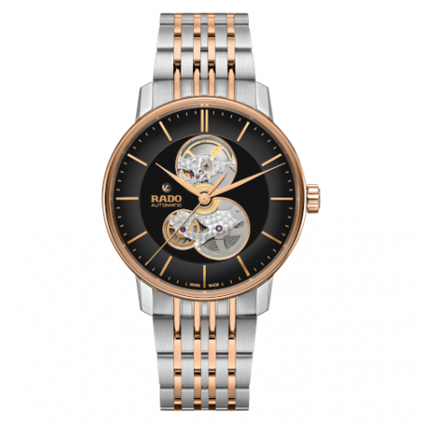 Szwajcarski elegancki zegarek męski RADO Coupole Classic Open Heart Automatic R22894163 Odporne na zarysowania szkło szafirowe