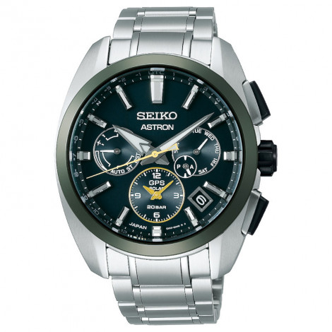 Sportowy zegarek męski SEIKO ASTRON GPS SOLAR Green Dial Limited Edition SSH071J1