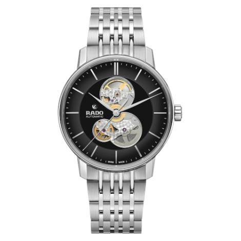 Szwajcarski elegancki zegarek męski RADO Coupole Classic Open Heart Automatic R22894153 Odporne na zarysowania szkło szafirowe