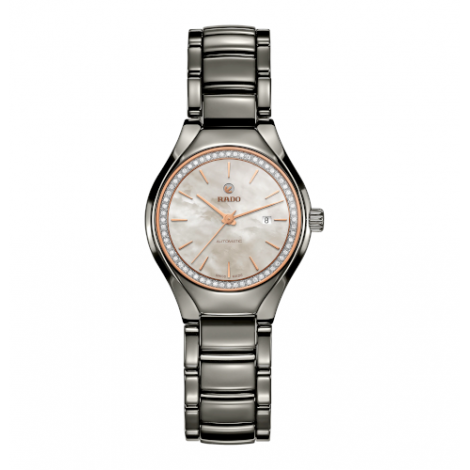 Szwajcarski biżuteryjny zegarek damski RADO True Automatic Diamonds R27243852