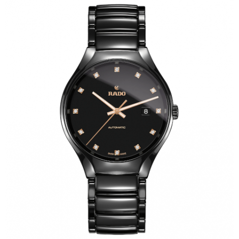 Szwajcarski elegancki zegarek męski RADO True Automatic Diamonds R27056732