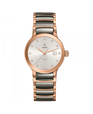 Szwajcarski elegancki zegarek damski RADO Centrix Automatic Diamonds R30183762
