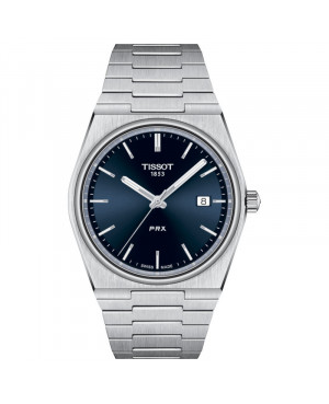 TISSOT T137.410.11.041.00 zegarek męski  klasyczny z szafirowym szkłem szwajcarski kwarcowy na bransolecie do pływania
