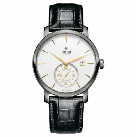 Szwajcarski klasyczny zegarek męski RADO DiaMaster Automatic Petite Seconde R14053016
