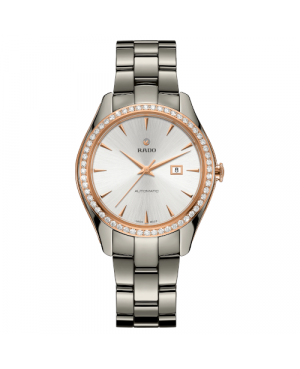 Szwajcarski biżuteryjny zegarek damski RADO HyperChrome Automatic Diamonds R32052012