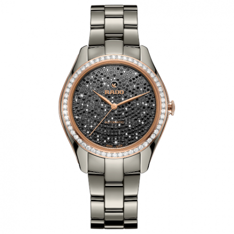 Szwajcarski biżuteryjny zegarek damski RADO HyperChrome Automatic Diamonds R32523722